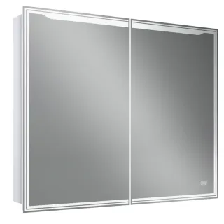 Зеркало-шкаф с подсветкой ArtMax Merano AM-Mer-1000-800-2D-DS-F 100 см белый